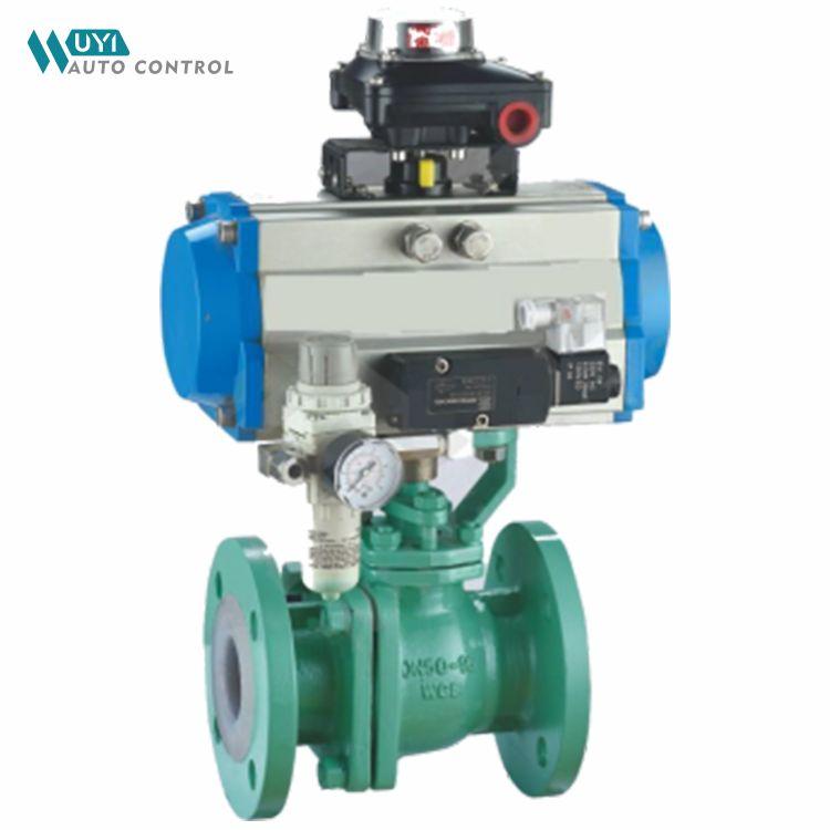 Pneumatic Fluorine Lining O-Type Ball Valve