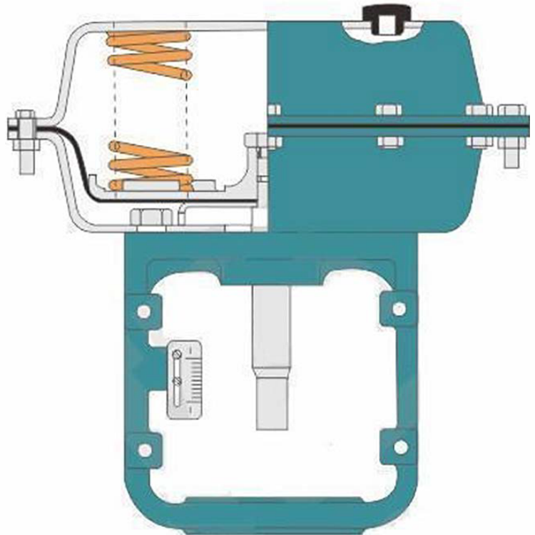 Linear Stroke Pneumatic Diaphragm Actuator Parameter Diagram