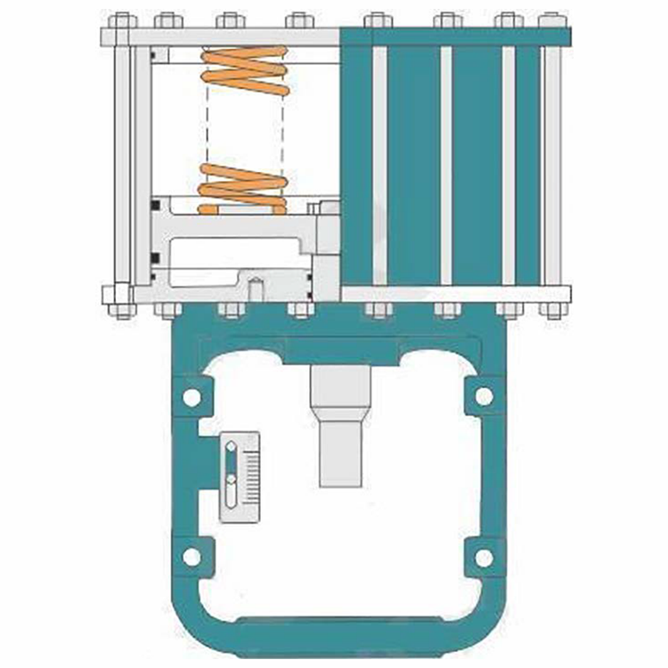 Linear Stroke Pneumatic Piston Actuator Parameter Diagram