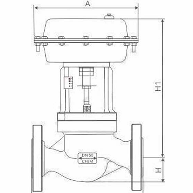 Technical Parameter Diagram for Pneumatic Diaphragm Cut-off Valve