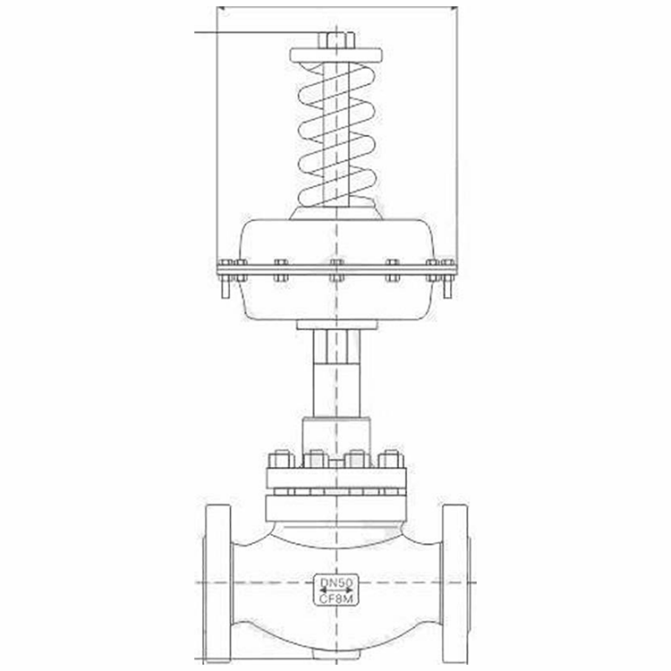 Parameter Diagram for Self-Actuated Pressure Control Valve