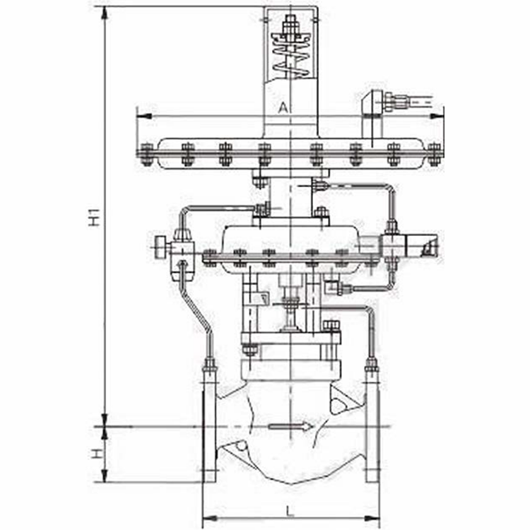 Technical Parameters Diagram for Self-Operated Nitrogen Seal Valve